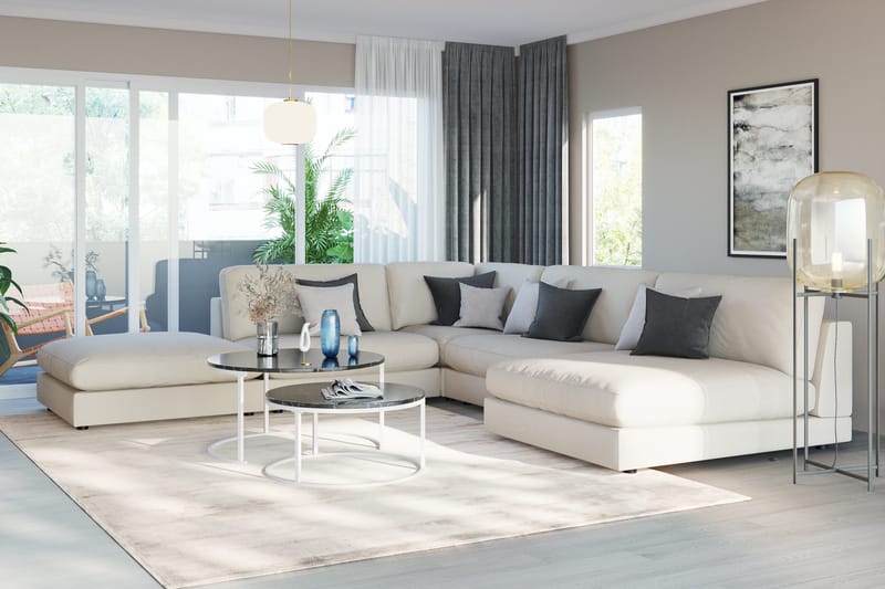 Arken 1-seters Divanmodul i Stoff - Beige - Møbler - Sofaer - Modulsofaer - Øvrige moduler til modulsofa