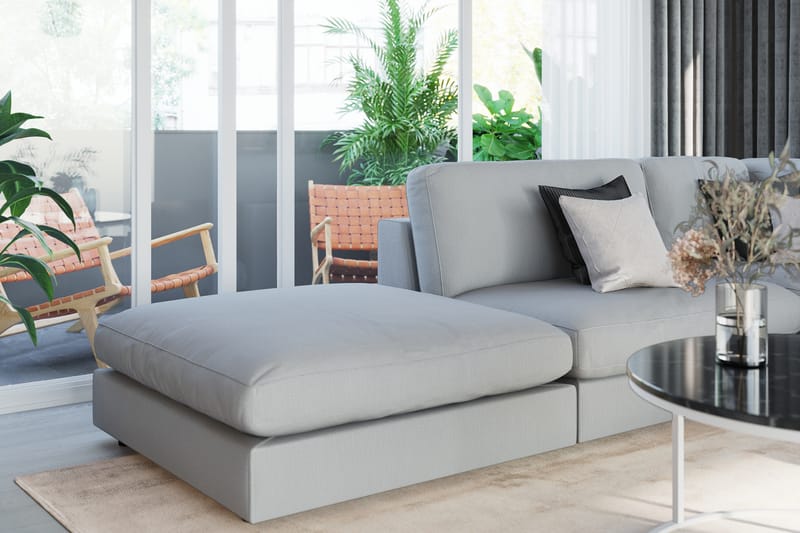 Arken 1-seters Divanmodul i Stoff - Grå - Møbler - Sofaer - Modulsofaer - Øvrige moduler til modulsofa