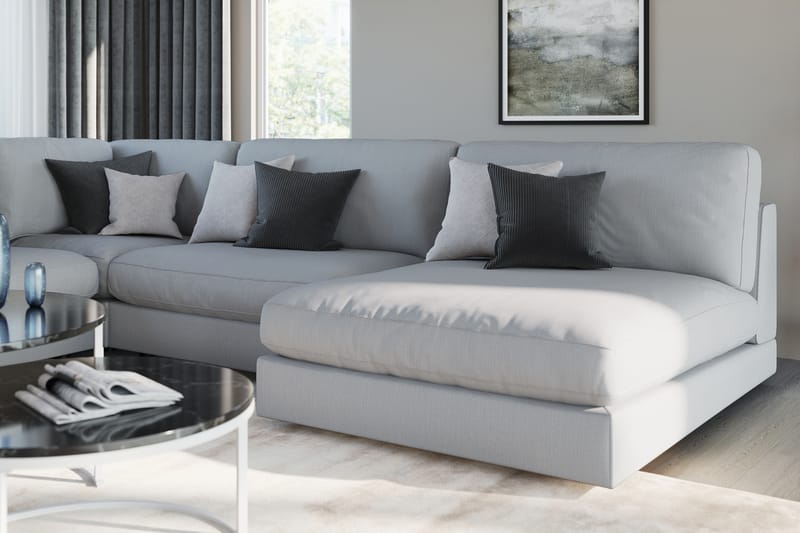 Arken 1-seters Divanmodul i Stoff - Grå - Møbler - Sofaer - Modulsofaer - Øvrige moduler til modulsofa