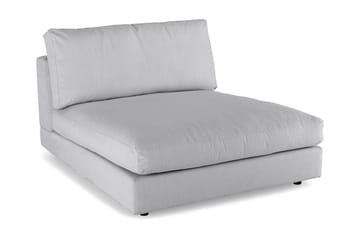 Arken 1-seters Divanmodul i Stoff - Grå - Møbler - Sofaer - Modulsofaer - Øvrige moduler til modulsofa