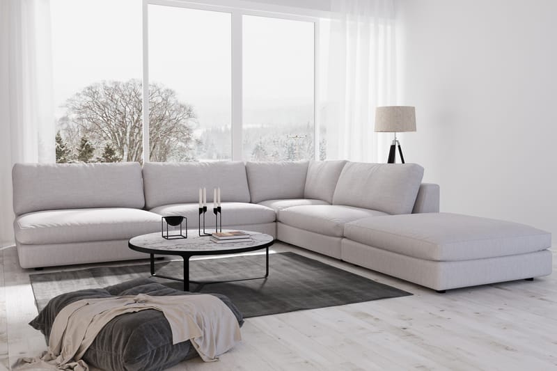 Arken 1-seters Divanmodul i Stoff - Grå - Møbler - Sofaer - Modulsofaer - Øvrige moduler til modulsofa
