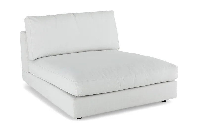 Arken 1-seters Divanmodul i Stoff, Lys grå