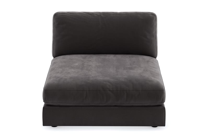 Arken 2-seters Divanmodul i Fløyel - Mørk grå - Møbler - Sofaer - Modulsofaer - Øvrige moduler til modulsofa
