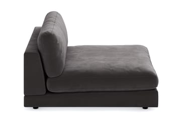Arken 2-seters Divanmodul i Fløyel - Mørk grå - Møbler - Sofaer - Modulsofaer - Øvrige moduler til modulsofa