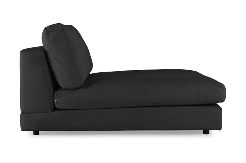 Arken 2-seters Divanmodul i Stoff - Svart - Møbler - Sofaer - Modulsofaer - Øvrige moduler til modulsofa