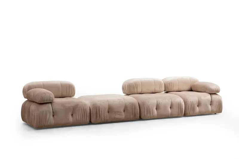 Belgin Fotskammelmodul 95 cm - Beige - Møbler - Sofaer - Modulsofaer - Øvrige moduler til modulsofa