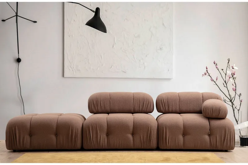 Belgin Høyremodul 95 cm - Brun - Møbler - Sofaer - Modulsofaer - Øvrige moduler til modulsofa