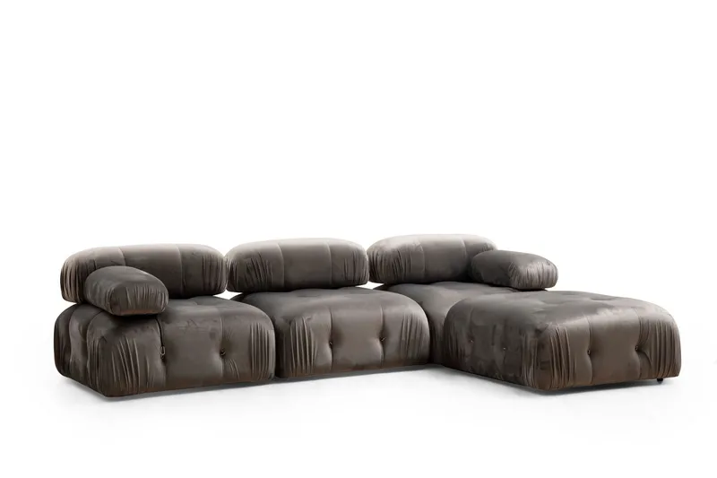 Belgin Høyremodul 95 cm - Grå - Møbler - Sofaer - Modulsofaer - Øvrige moduler til modulsofa