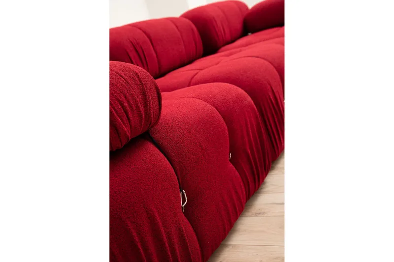 Belgin Venstremodul 95 cm - Rød - Møbler - Sofaer - Modulsofaer - Øvrige moduler til modulsofa