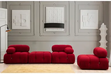 Belgin Venstremodul 95 cm - Rød - Møbler - Sofaer - Modulsofaer - Øvrige moduler til modulsofa