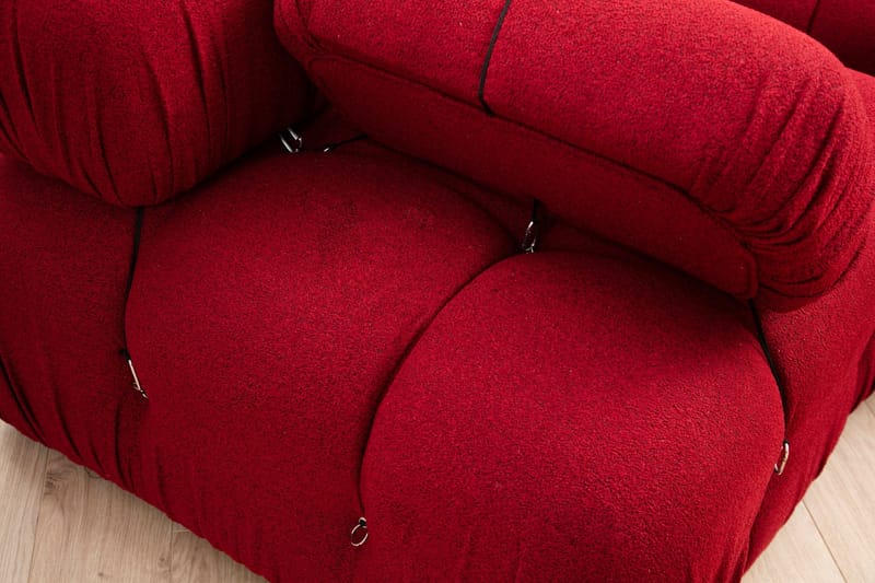Belgin Venstremodul 95 cm - Rød - Møbler - Sofaer - Modulsofaer - Øvrige moduler til modulsofa