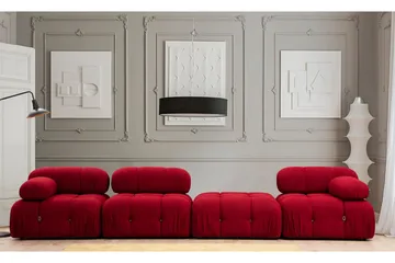 Belgin Venstremodul 95 cm - Rød - Møbler - Sofaer - Modulsofaer - Øvrige moduler til modulsofa