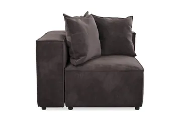 Cubo 1-seters Høyremodul i Fløyel 108 cm bred - Mørk grå - Møbler - Sofaer - Modulsofaer - Øvrige moduler til modulsofa