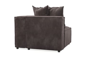 Cubo 1-seters Høyremodul i Fløyel 108 cm bred - Mørk grå - Møbler - Sofaer - Modulsofaer - Øvrige moduler til modulsofa