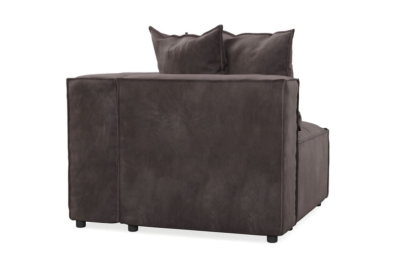 Cubo 1-seters Høyremodul i Fløyel 108 cm bred - Mørk grå - Møbler - Sofaer - Modulsofaer - Øvrige moduler til modulsofa