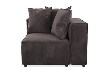 Cubo 1-seters Høyremodul i Fløyel 108 cm bred - Mørk grå - Møbler - Sofaer - Modulsofaer - Øvrige moduler til modulsofa