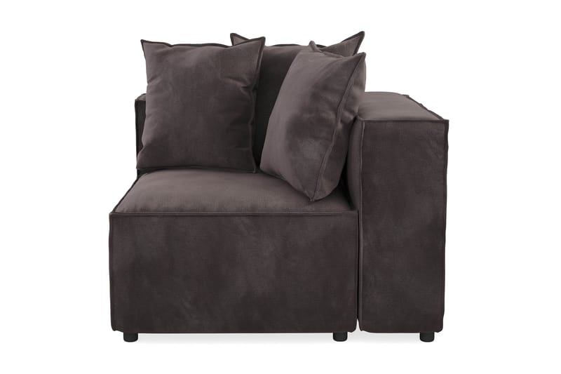 Cubo 1-seters Høyremodul i Fløyel 108 cm bred - Mørk grå - Møbler - Sofaer - Modulsofaer - Øvrige moduler til modulsofa