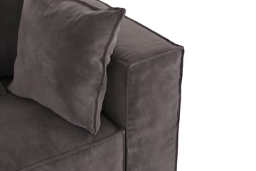 Cubo 1-seters Høyremodul i Fløyel 108 cm bred - Mørk grå - Møbler - Sofaer - Modulsofaer - Øvrige moduler til modulsofa