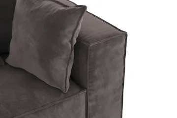 Cubo 1-seters Høyremodul i Fløyel 108 cm bred - Mørk grå - Møbler - Sofaer - Modulsofaer - Øvrige moduler til modulsofa