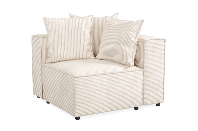 Cubo 1-seters Høyremodul i Manchester 108 cm bred - Beige - Møbler - Sofaer - Modulsofaer - Øvrige moduler til modulsofa
