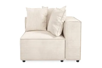 Cubo 1-seters Høyremodul i Manchester 108 cm bred - Beige - Møbler - Sofaer - Modulsofaer - Øvrige moduler til modulsofa