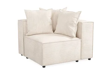 Cubo 1-seters Høyremodul i Manchester 108 cm bred - Beige - Møbler - Sofaer - Modulsofaer - Øvrige moduler til modulsofa