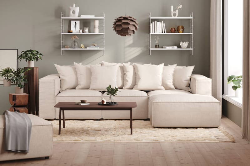 Cubo 1-seters Høyremodul i Stoff 108 cm bred - Beige - Møbler - Sofaer - Modulsofaer - Øvrige moduler til modulsofa