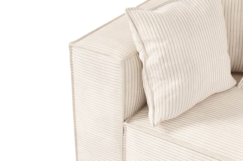 Cubo 1-seters Venstremodul i Manchester 108 cm bred - Beige - Møbler - Sofaer - Modulsofaer - Øvrige moduler til modulsofa