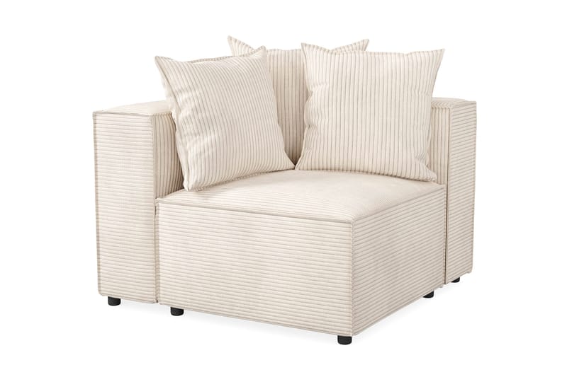 Cubo 1-seters Venstremodul i Manchester 108 cm bred - Beige - Møbler - Sofaer - Modulsofaer - Øvrige moduler til modulsofa
