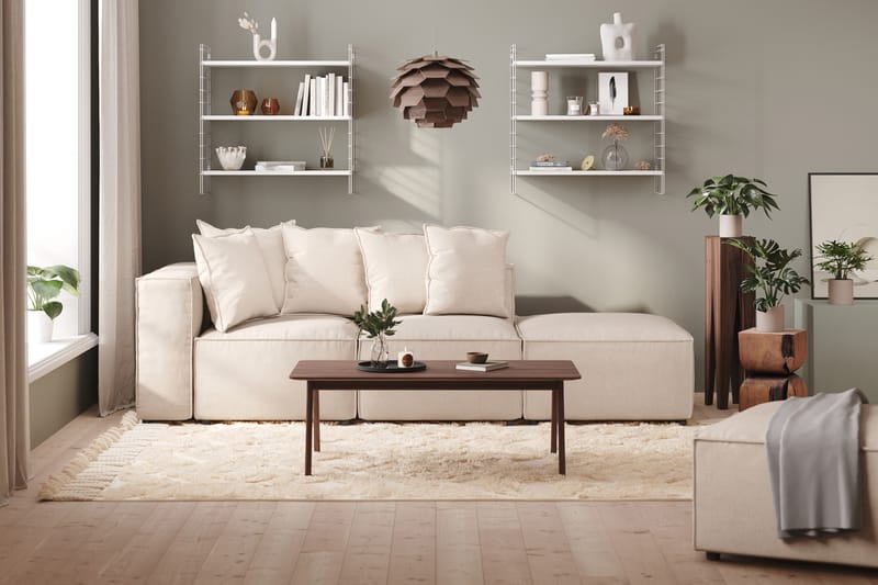 Cubo 1-seters Venstremodul i Stoff 108 cm bred - Beige - Møbler - Sofaer - Modulsofaer - Øvrige moduler til modulsofa