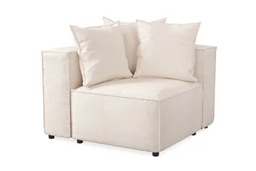 Cubo 1-seters Venstremodul i Stoff 108 cm bred - Beige - Møbler - Sofaer - Modulsofaer - Øvrige moduler til modulsofa