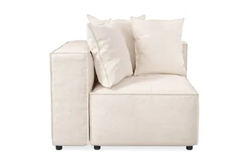 Cubo 1-seters Venstremodul i Stoff 108 cm bred - Beige - Møbler - Sofaer - Modulsofaer - Øvrige moduler til modulsofa