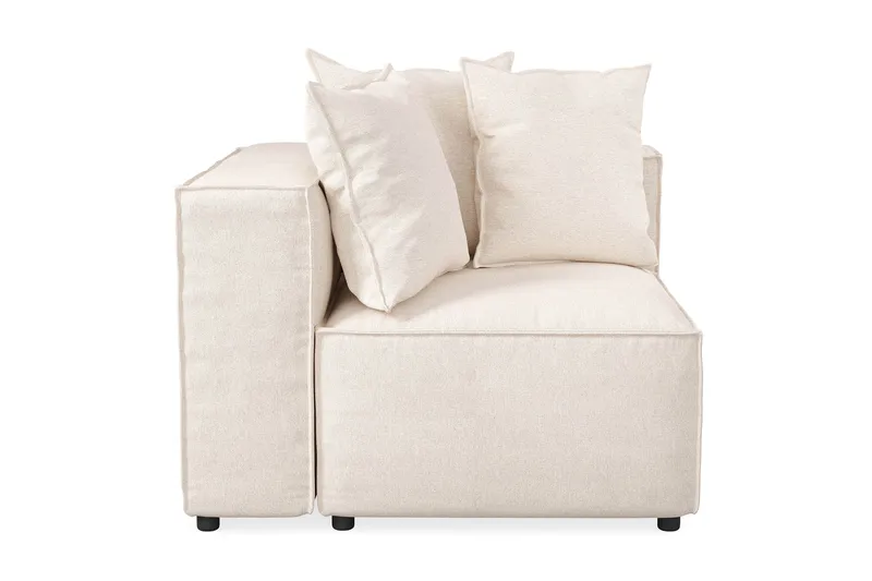 Cubo 1-seters Venstremodul i Stoff 108 cm bred - Beige - Møbler - Sofaer - Modulsofaer - Øvrige moduler til modulsofa