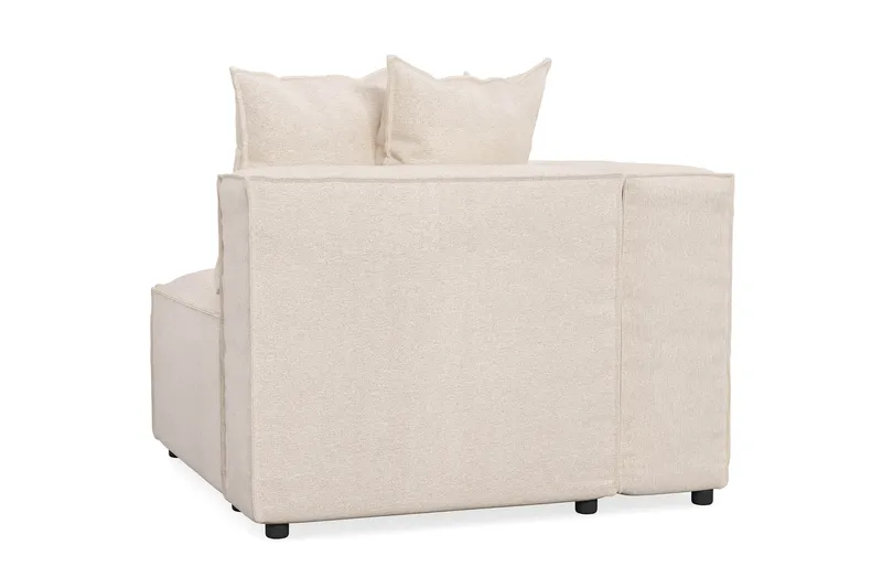 Cubo 1-seters Venstremodul i Stoff 108 cm bred - Beige - Møbler - Sofaer - Modulsofaer - Øvrige moduler til modulsofa