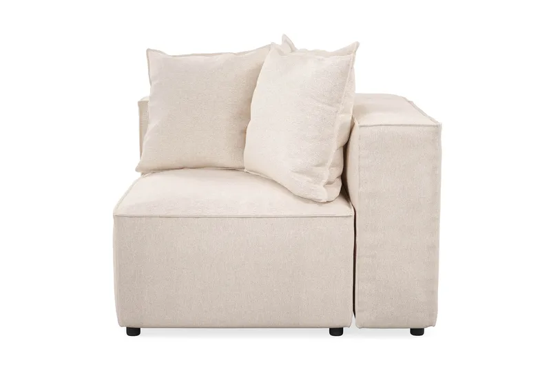 Cubo 1-seters Venstremodul i Stoff 108 cm bred - Beige - Møbler - Sofaer - Modulsofaer - Øvrige moduler til modulsofa