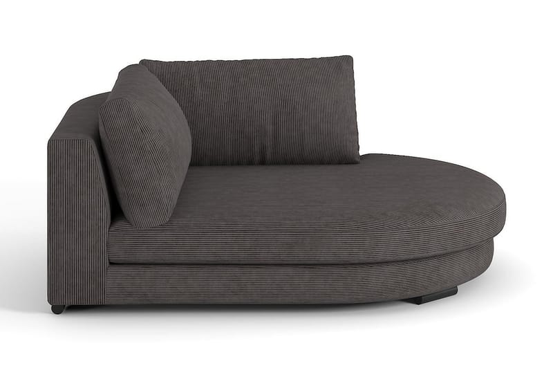 Divanmodul Henri Rund Høyre Manchester - Brun Kordfløyel - Øvrige moduler til modulsofa