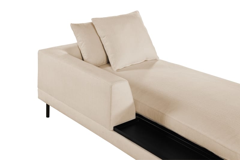 Divanmodul Treeton 92,5 cm Venstre - Beige - Øvrige moduler til modulsofa