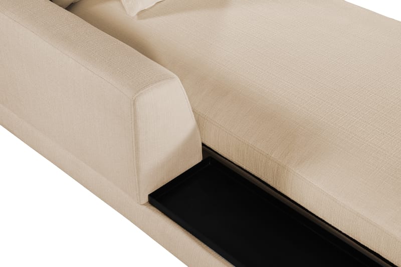 Divanmodul Treeton 92,5 cm Venstre - Beige - Øvrige moduler til modulsofa