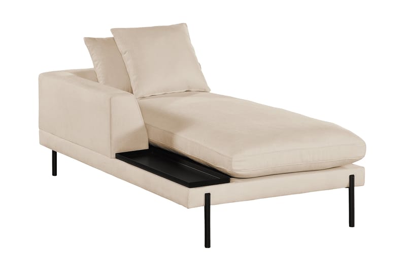 Divanmodul Treeton 92,5 cm Venstre - Beige - Øvrige moduler til modulsofa