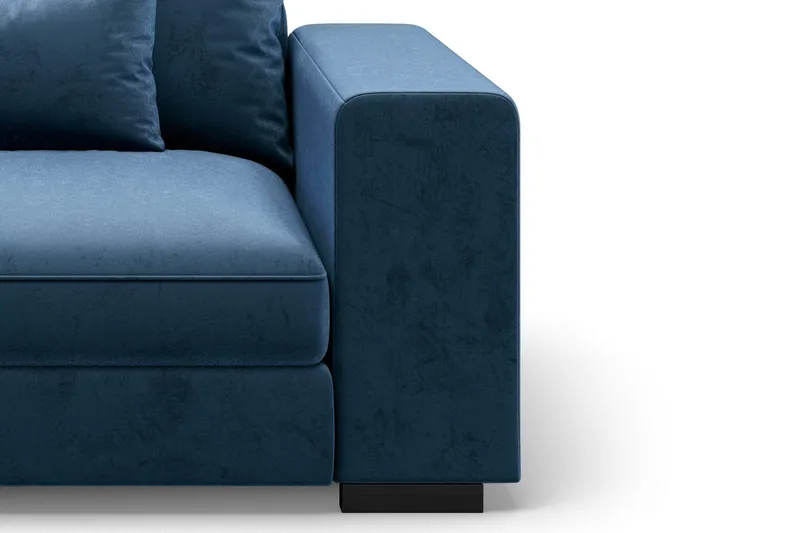 Dubai Armelene Høyre Fløyel - Blå - Møbler - Sofaer - Modulsofaer - Øvrige moduler til modulsofa