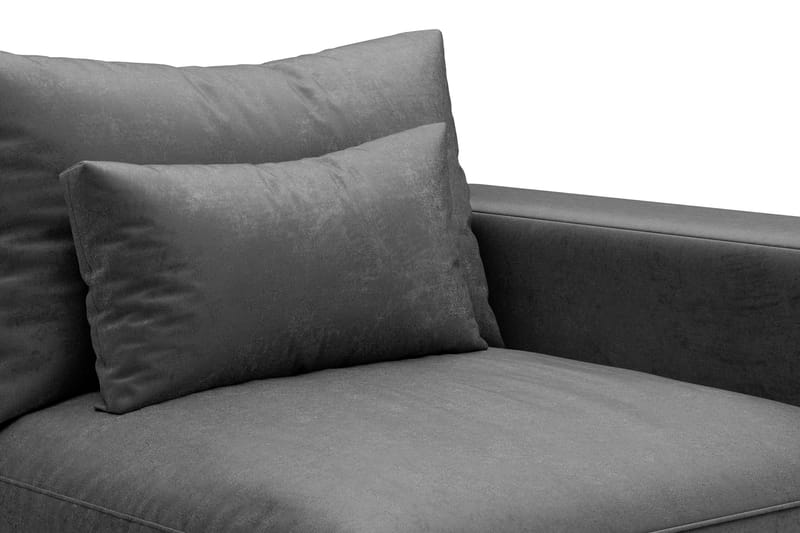 Dubai Armelene Høyre Fløyel - Mørkegrå - Møbler - Sofaer - Modulsofaer - Øvrige moduler til modulsofa