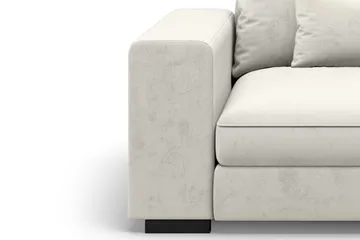 Dubai Armelene Venstre Fløyel - Hvit - Møbler - Sofaer - Modulsofaer - Øvrige moduler til modulsofa