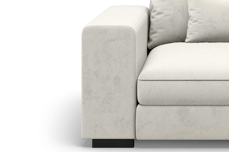 Dubai Armelene Venstre Fløyel - Hvit - Møbler - Sofaer - Modulsofaer - Øvrige moduler til modulsofa