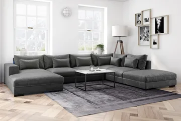 Dubai armlene venstre fløyel - Mørkegrå - Møbler - Sofaer - Modulsofaer - Øvrige moduler til modulsofa