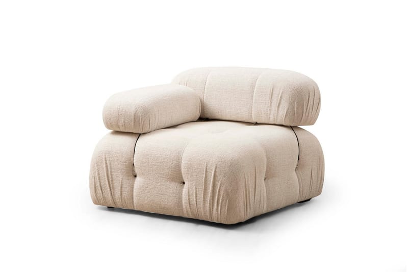 Venstremodul Belgin 95 cm - Cream - Øvrige moduler til modulsofa