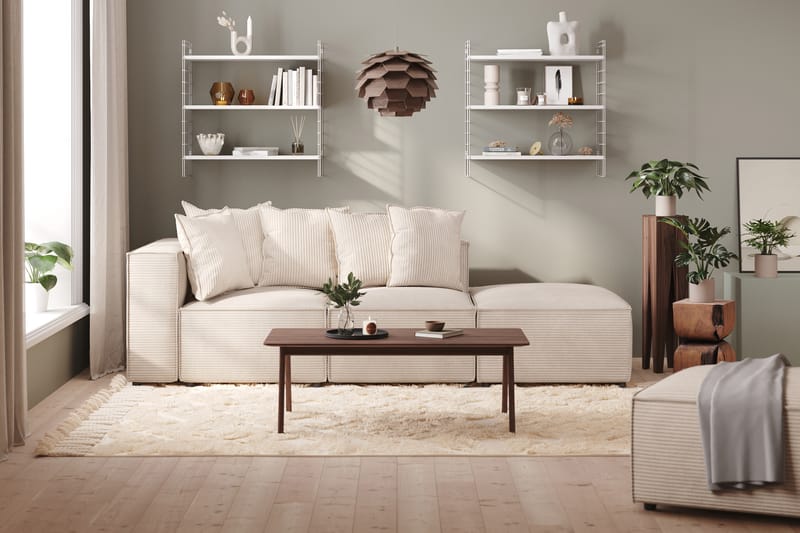 Venstremodul Narender 108 cm - Beige - Øvrige moduler til modulsofa