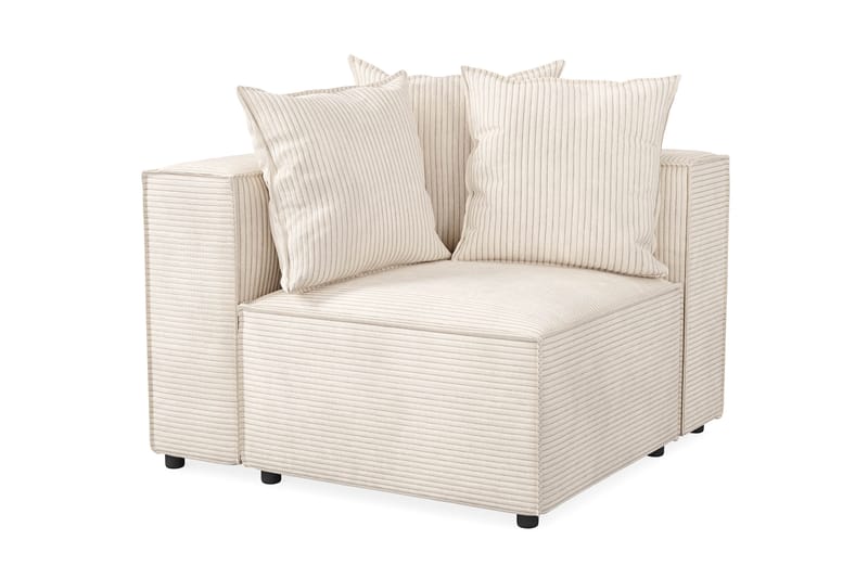 Venstremodul Narender 108 cm - Beige - Øvrige moduler til modulsofa