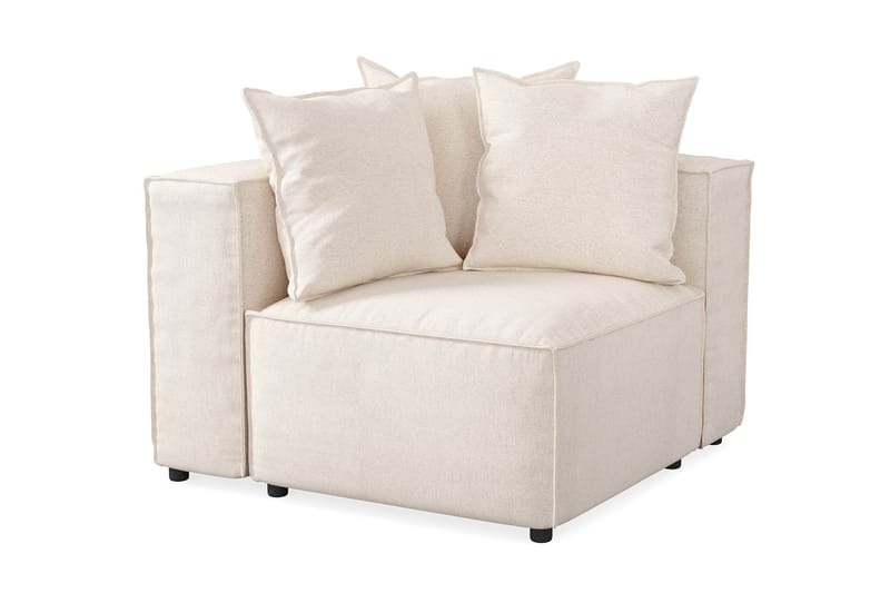 Venstremodul Narender 108 cm - Beige - Øvrige moduler til modulsofa