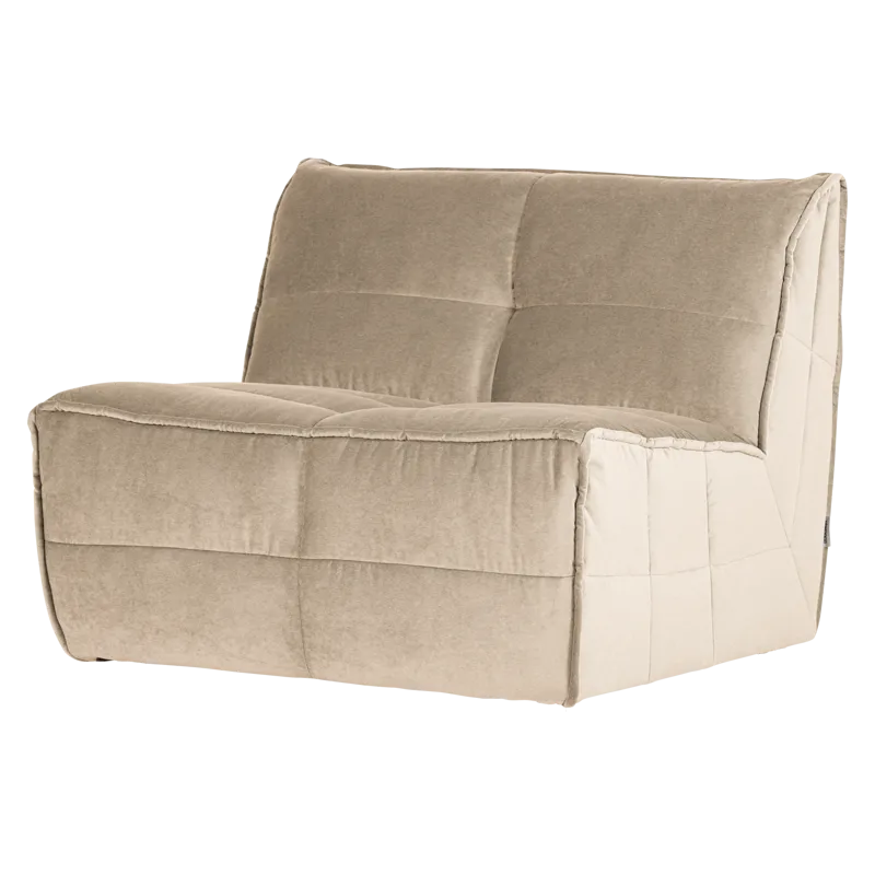 1-seters modul Cluster 105 cm, Beige