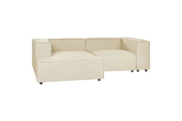 2-sits Hörnsoffa Beliani Aprica Högervänd Left-faced - Møbler - Sofaer - Modulsofaer - Komplett modulsofa